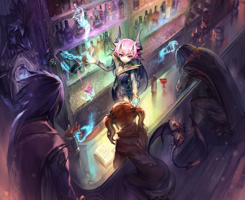 Pink-haired Bartender