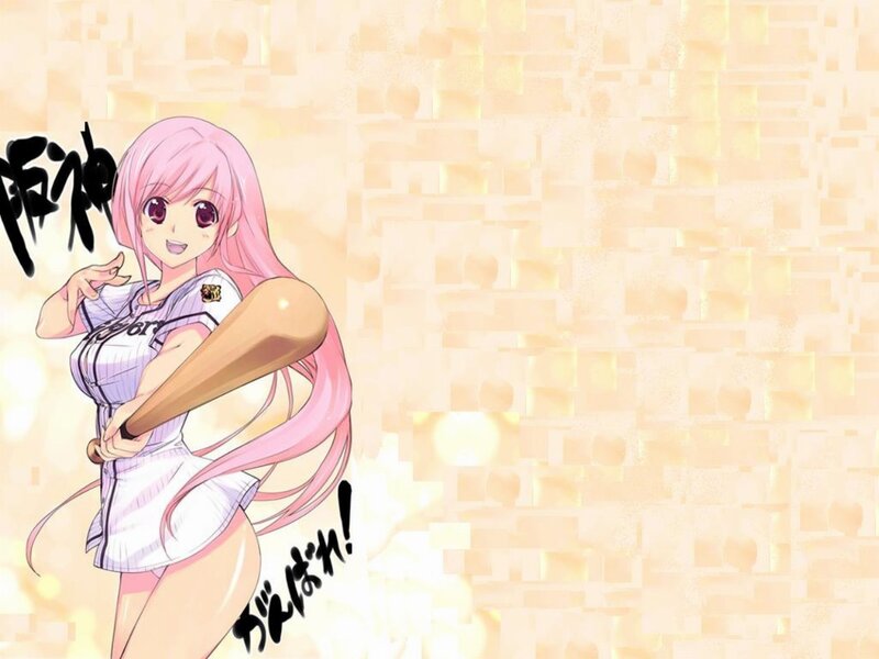 pink-haired baseball player