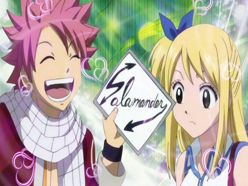 Pink-haired Boy and Blonde Girl — Green