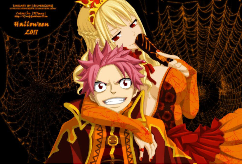 Pink-haired Boy and Blonde Girl