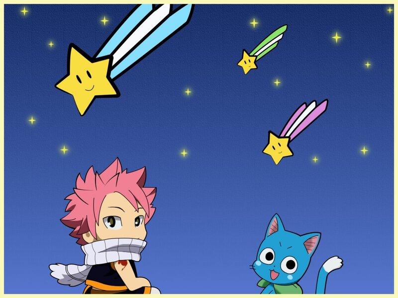 Pink-haired Boy and Blue Cat