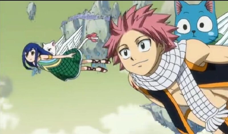 Pink-haired Boy Flying