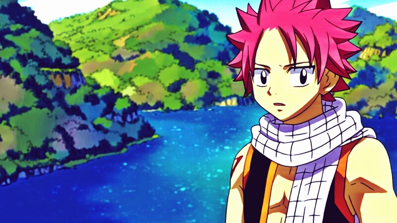 Pink-haired Boy in Scarf