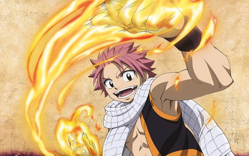 Pink-haired Boy with Fire — Yellow