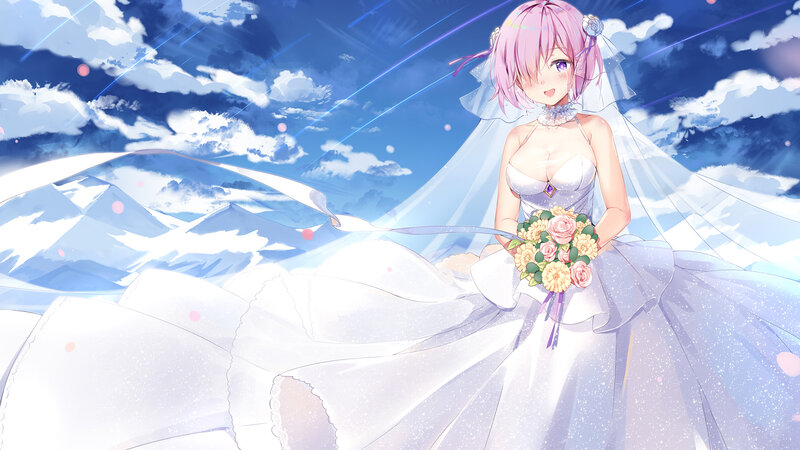 Pink-haired Bride — White, Serene, Morning