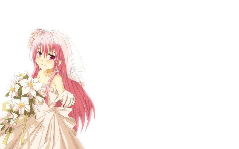 Pink-haired Bride — White, Serene