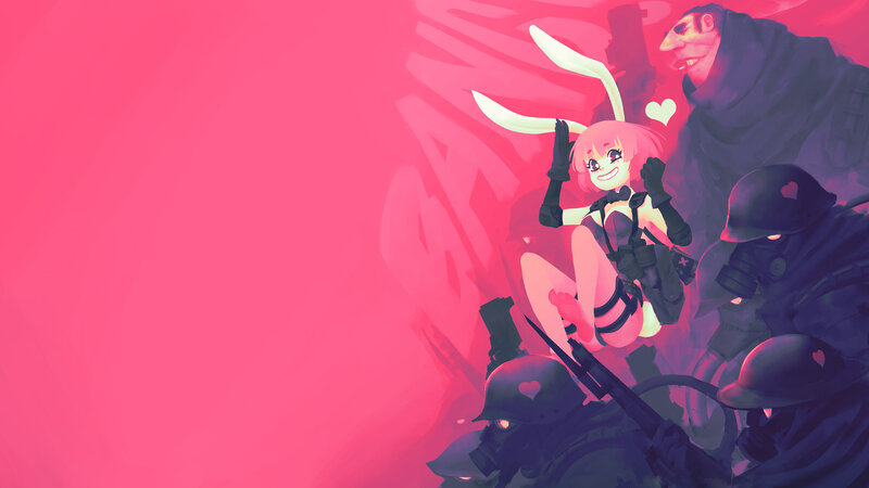 Pink-haired Bunny Girl — Pink, Dramatic