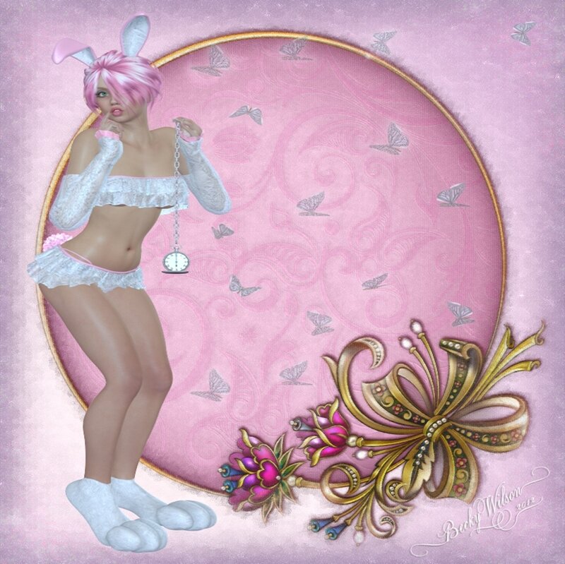 Pink-haired Bunny Girl — Pink