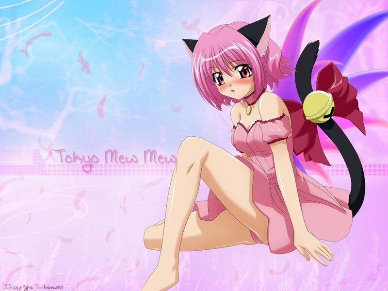 Pink-haired Cat Girl — Pink, Playful, Anime, Cat Ears, Tail