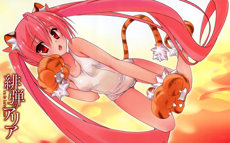 Pink-haired Cat Girl — Red