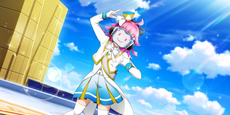 Pink-haired Character Dancing — Blue