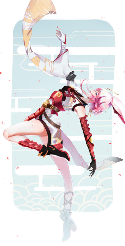 Pink-haired Character Dancing