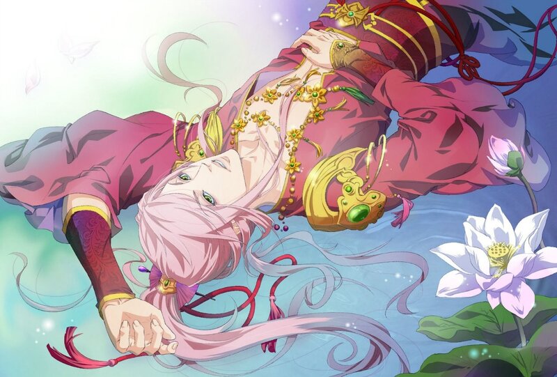 Pink-haired Character Floating