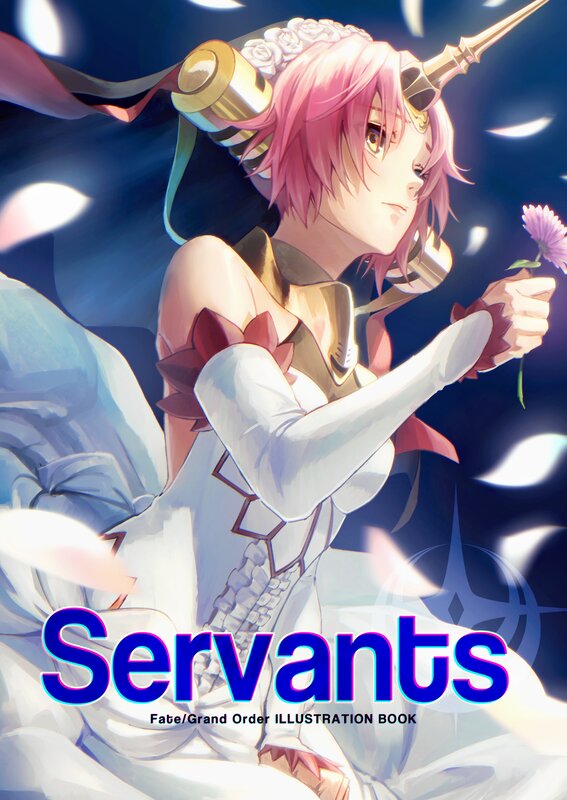 Pink-haired Character Holding Flower