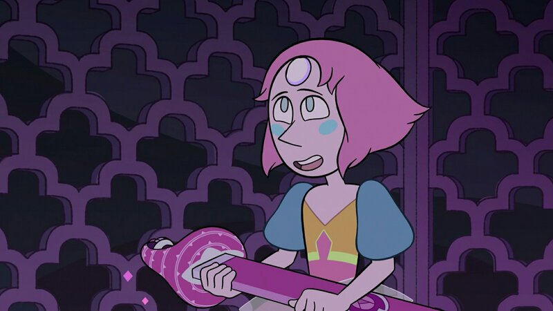 Pink-haired Character Holding Sword