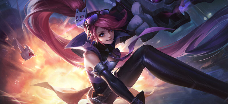 Pink-haired Character in Action