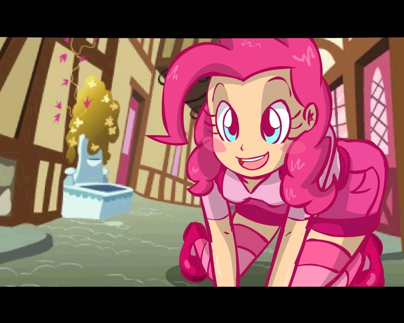 pink-haired character in town