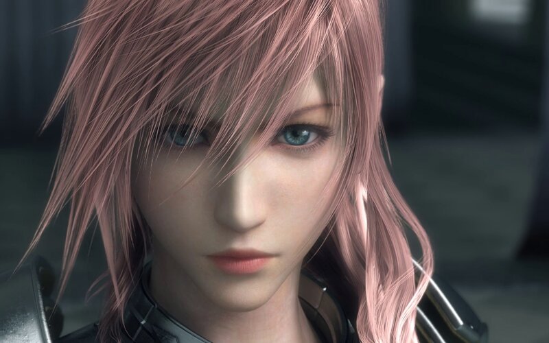 Pink-haired Character — Pink, Serious, 3d Render, Blue Eyes