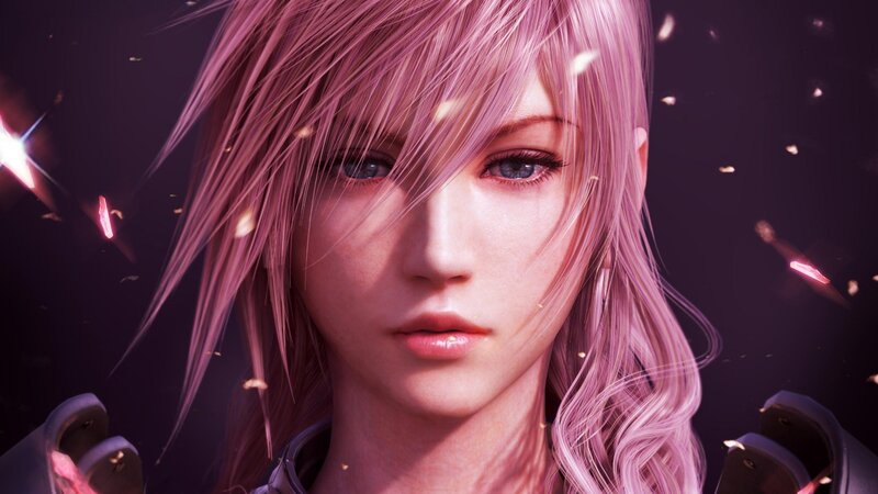 Pink-haired Character — Purple, Dramatic, 3d Render