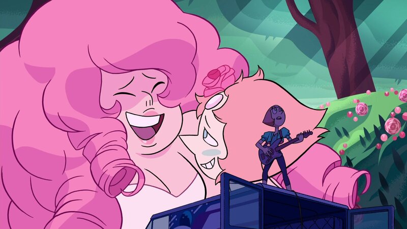 Pink-haired Character Singing