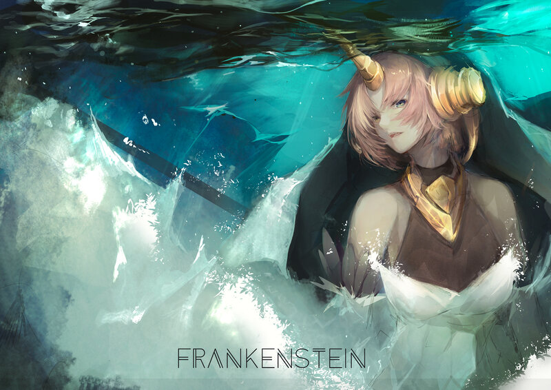 Pink-haired Character Underwater