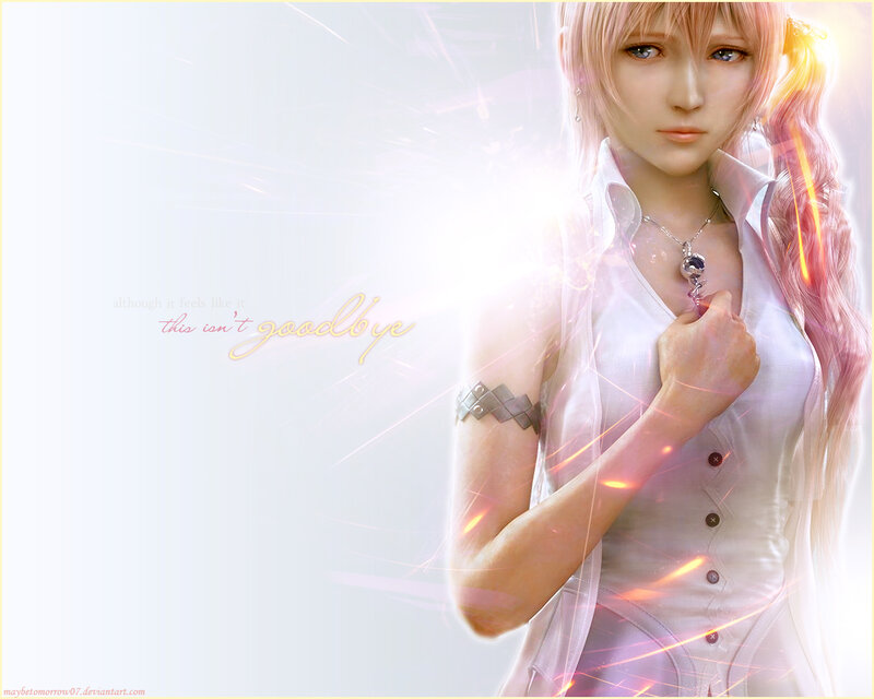 Pink-haired Character — White