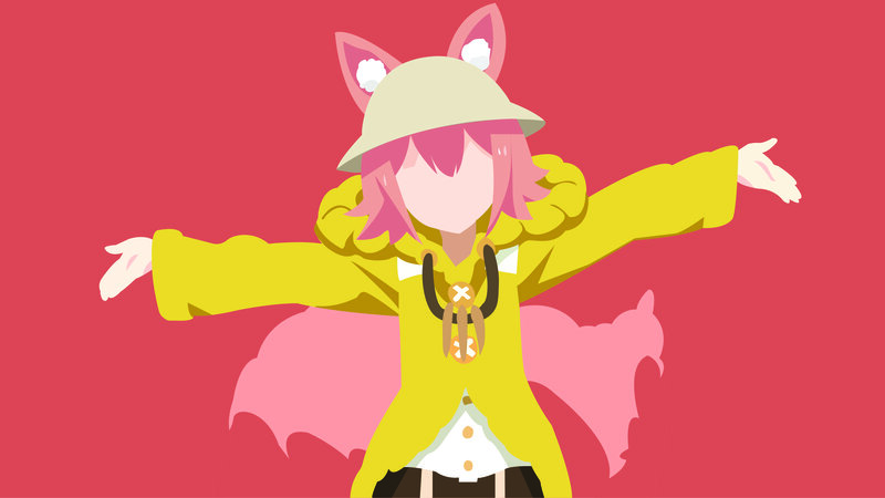Pink-haired Character with Cat Ears