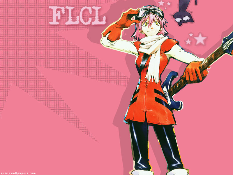 Pink-haired Character with Guitar — Pink, Confident