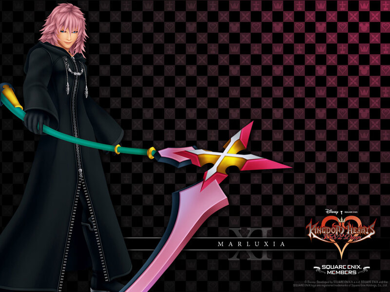 Pink-haired Character with Scythe