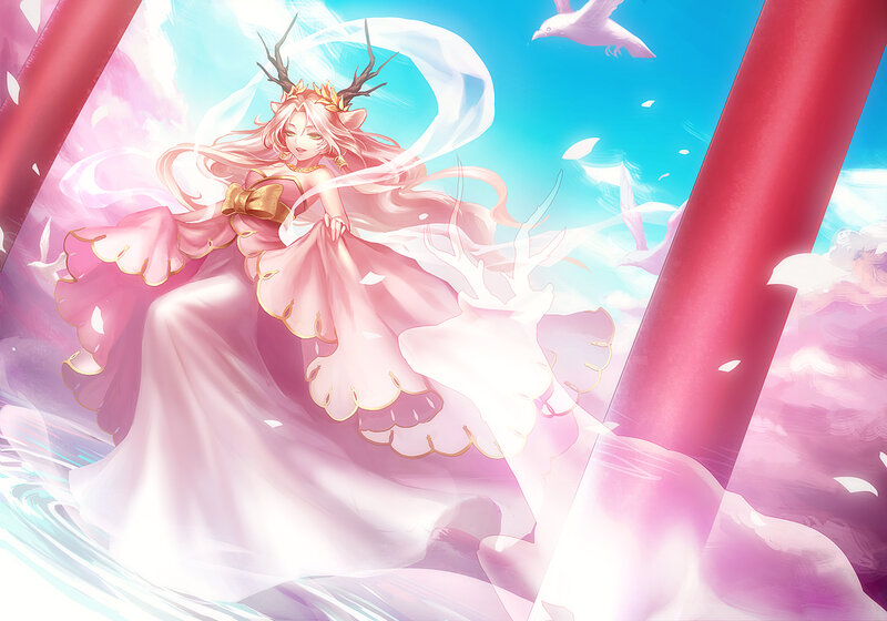 Pink-haired Deer Girl
