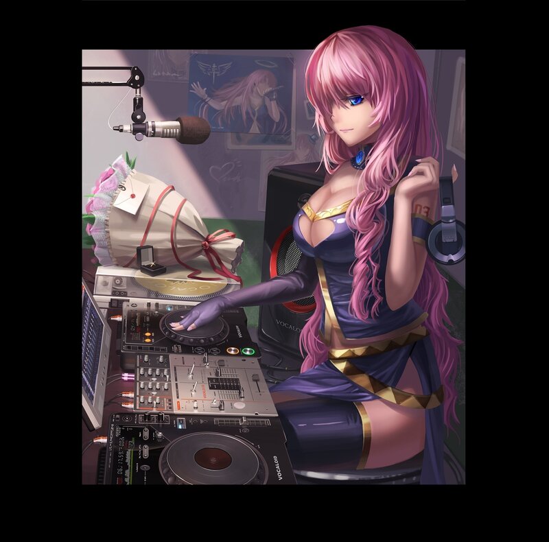 Pink-haired DJ Girl