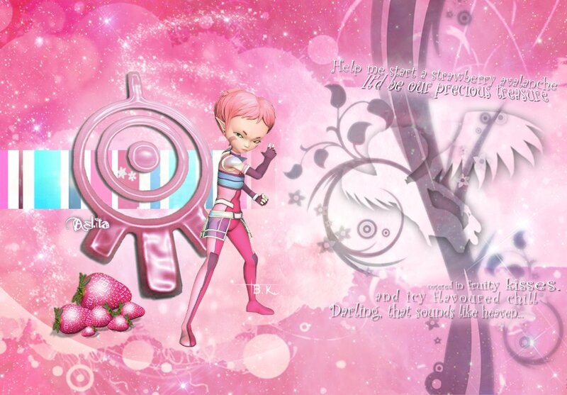 Pink-haired Elf Character — Pink