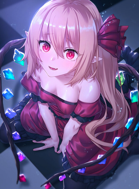 Pink-haired Elf Girl — Pink, Dramatic, Night