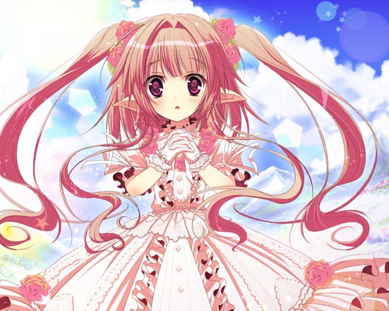 Pink-haired Elf Girl — Pink, Dreamy