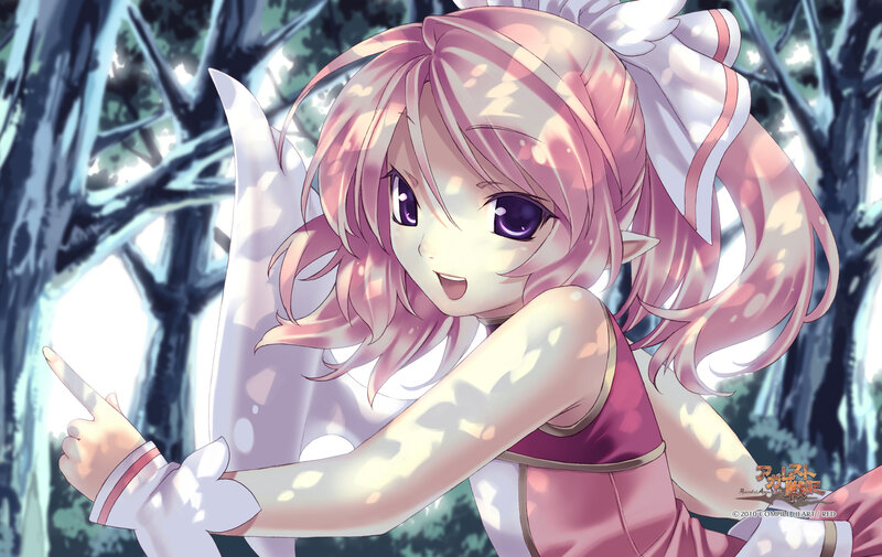 Pink-haired Elf Girl — Pink, Playful, Anime