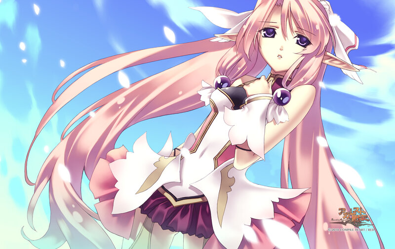 Pink-haired Elf Girl — Pink, Serene
