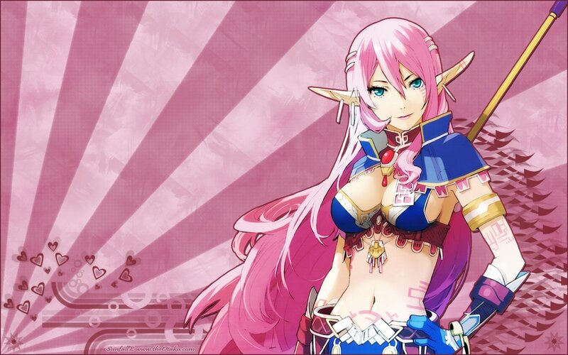 Pink-haired Elf Warrior — Pink