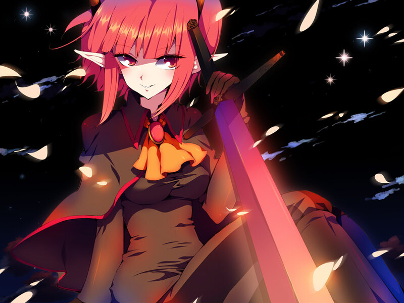 Pink-haired Elf Warrior