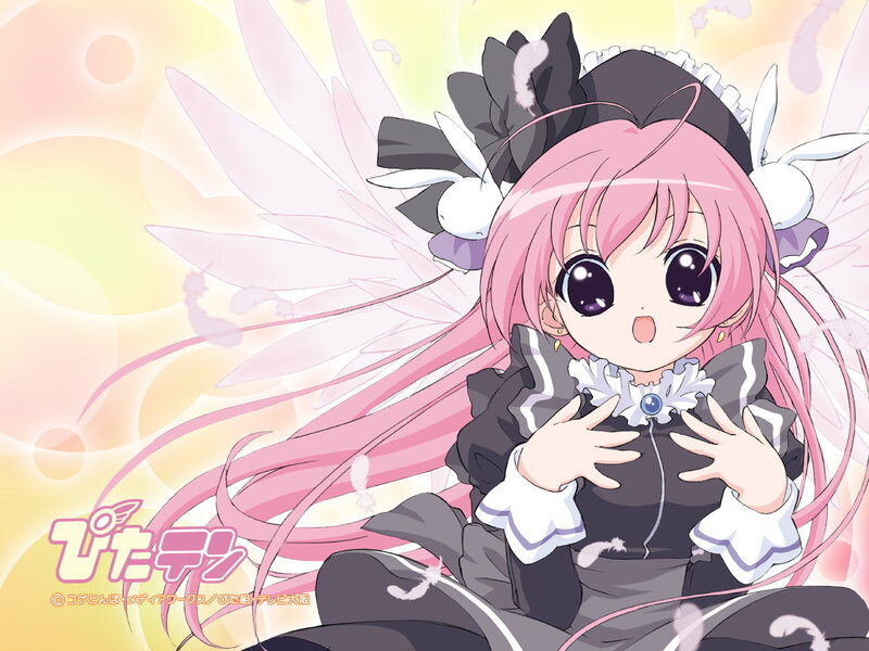 Pink-haired fairy girl character