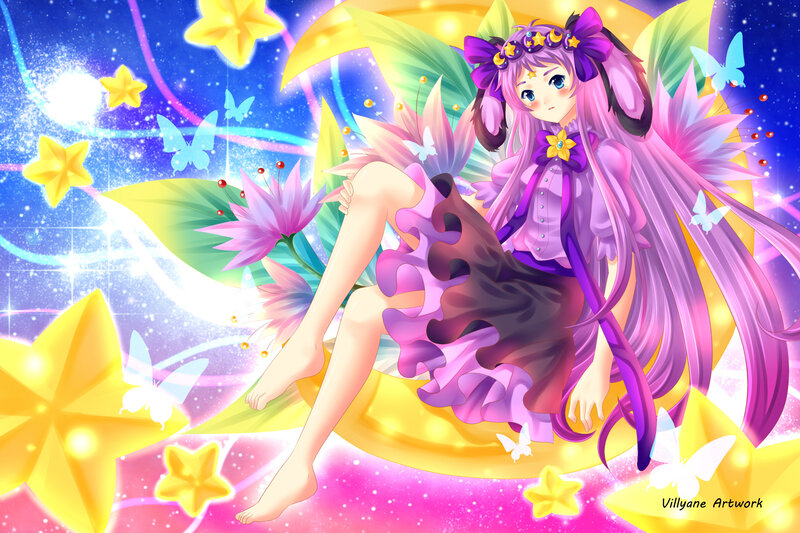 Pink-haired Fairy Girl — Purple