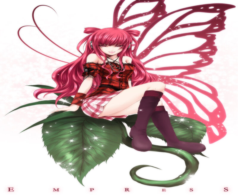 Pink-haired Fairy Girl — Red