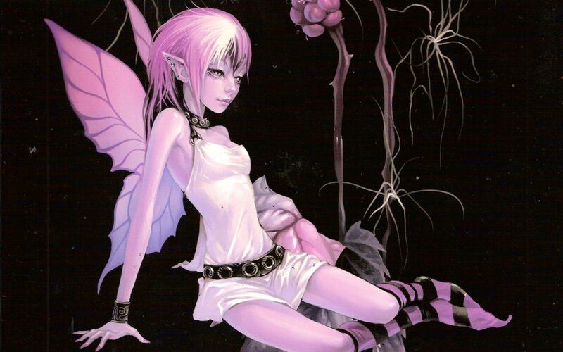 Pink-haired Fairy — Purple, Dramatic
