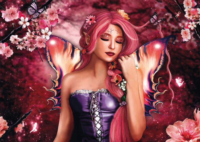 Pink-haired Fairy — Purple, Serene
