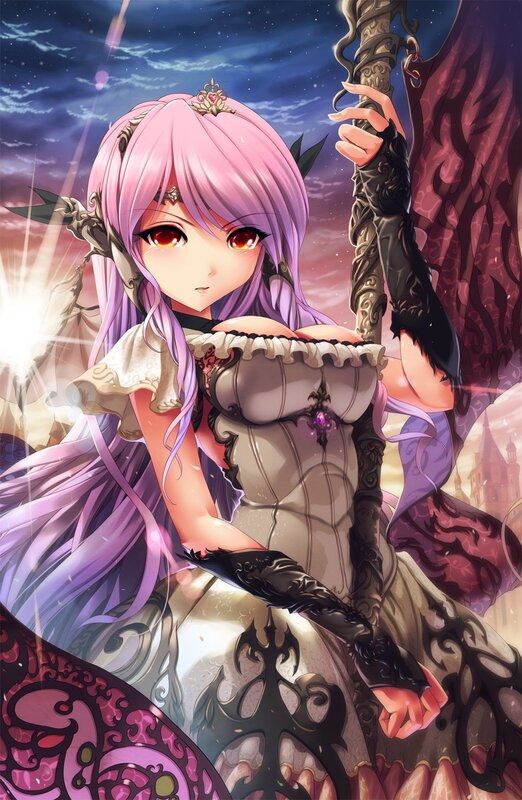 Pink-haired fantasy princess