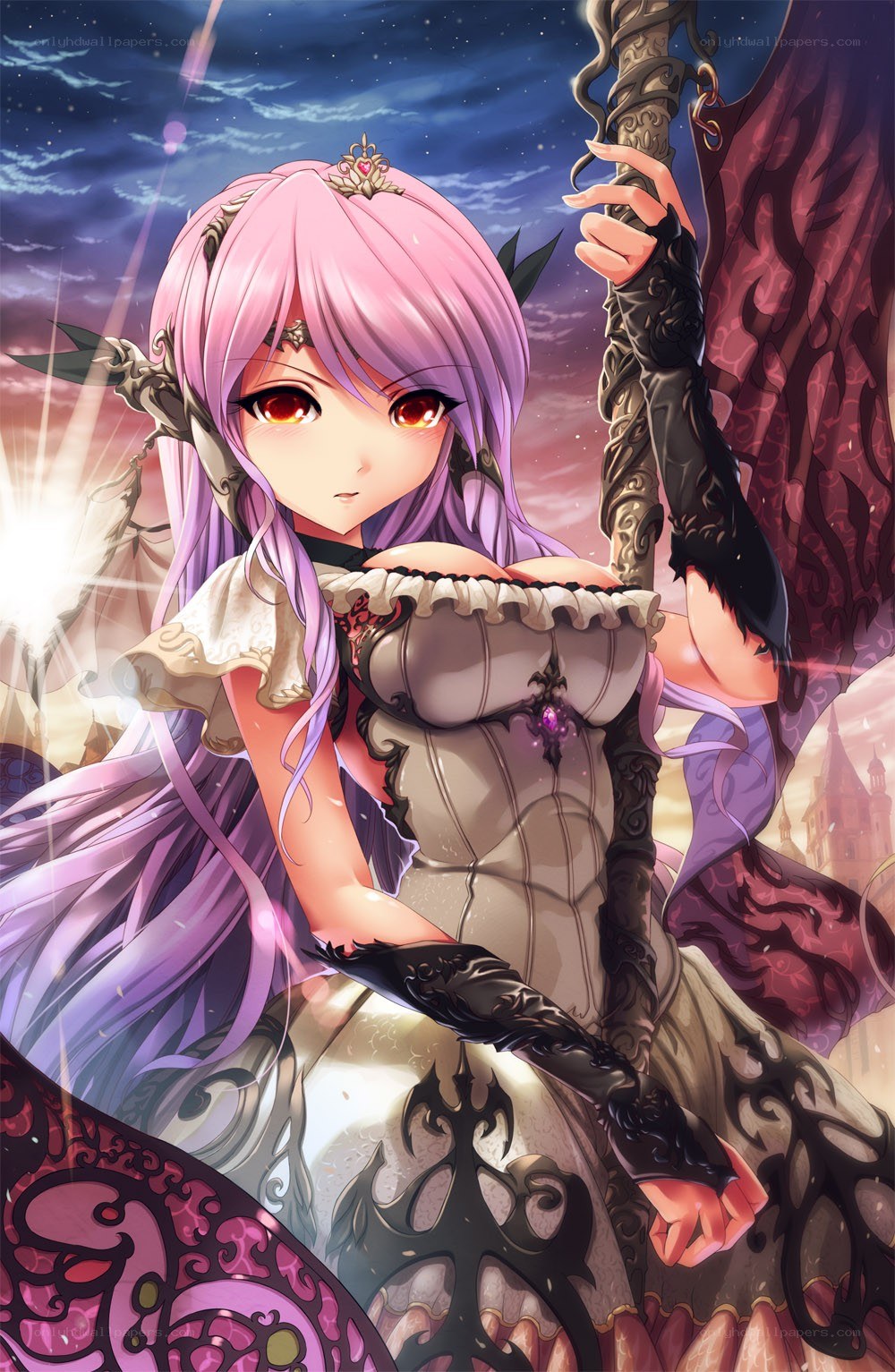Pink-haired fantasy princess