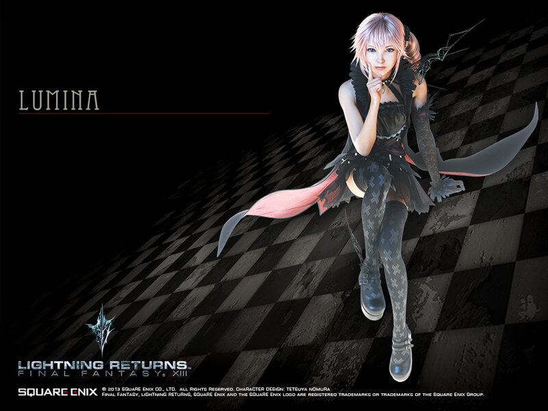 Pink-haired Female Character — Black