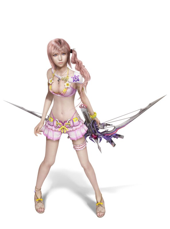 Pink-haired Female Character — Pink, Neutral