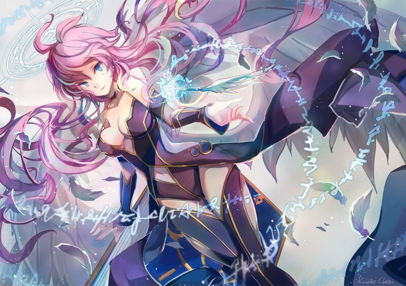 Pink-haired Female Mage