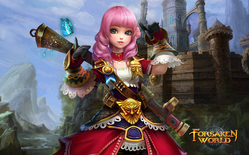 Pink-haired Female Warrior — Pink