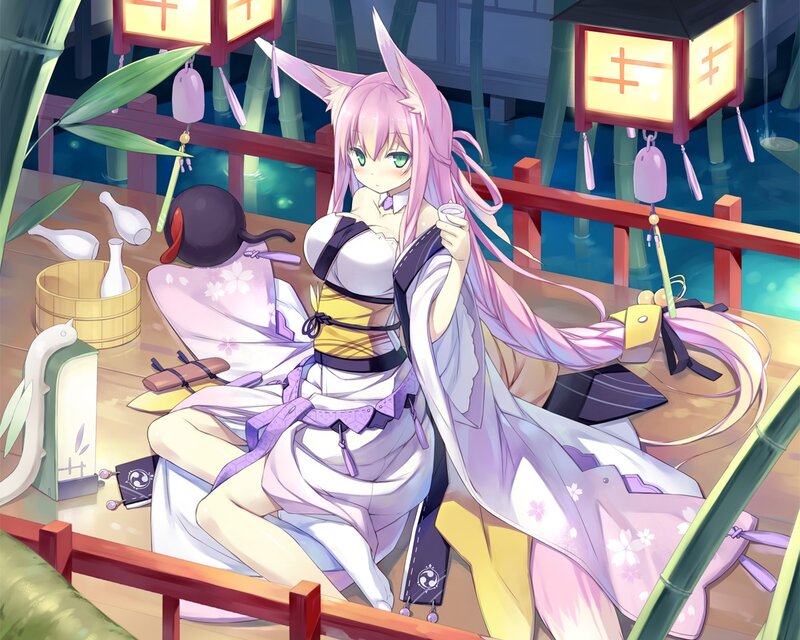 Pink-haired Fox Girl — Pink
